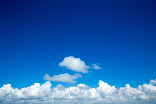 Blue sky with white clouds