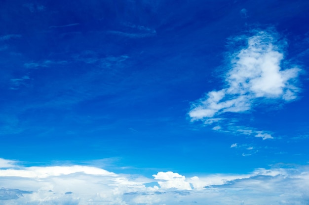 Blue sky with white clouds