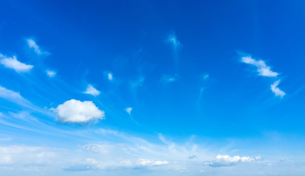 Blue sky with white clouds