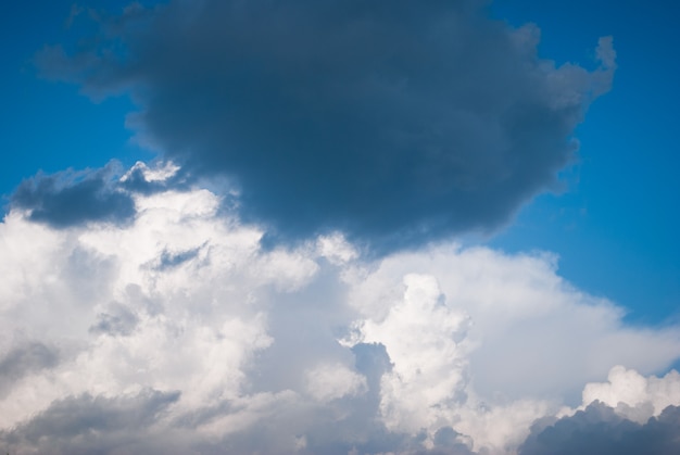 Blue sky with white clouds