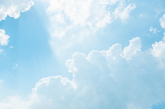 blue sky with white clouds