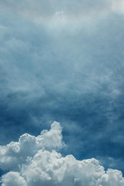 blue sky with white soft clouds