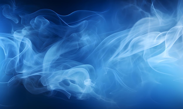 Blue smoke abstract background texture