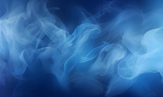 Blue smoke abstract background texture