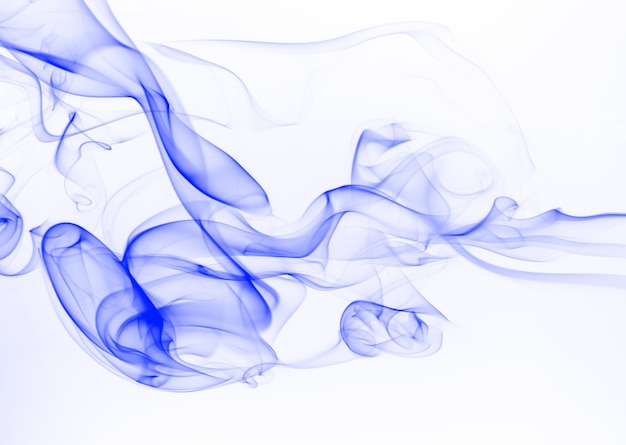 Blue smoke abstract 