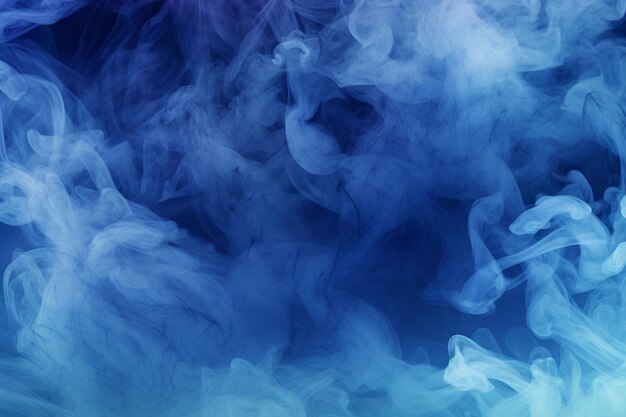 Photo blue smoke texture background in high definition