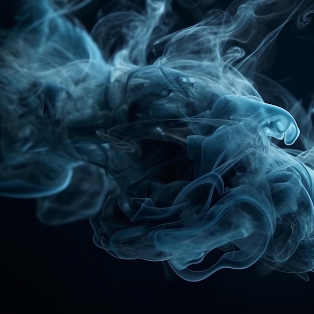 blue smoke vapor abstract background design