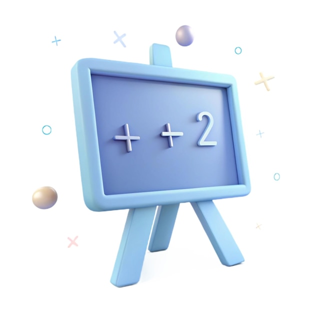 Photo a blue square with the numbers 2 and 2 on it