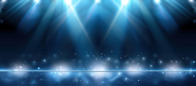 Blue Stage Light Background