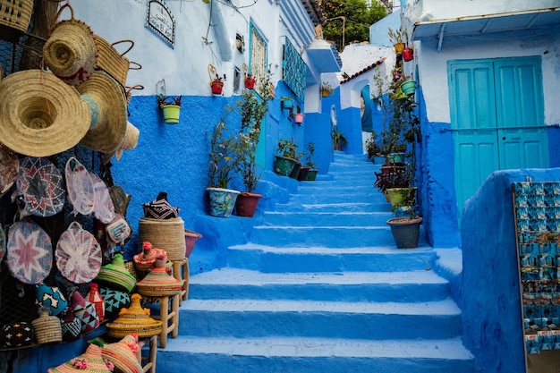 Blue Stairways in Morocco