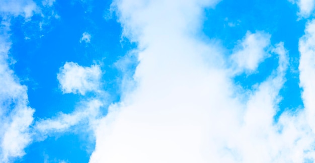 Blue summer sky with white clouds The perfect backdrop for your presentation