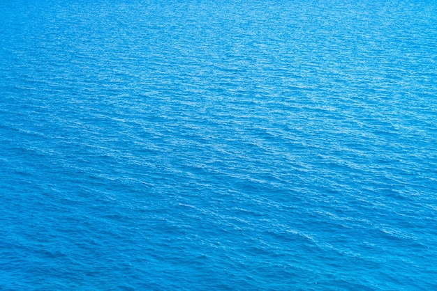 Blue surface of the sea