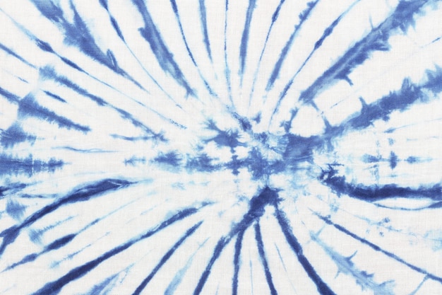 Blue tie dye fabric texture background for design in your work.