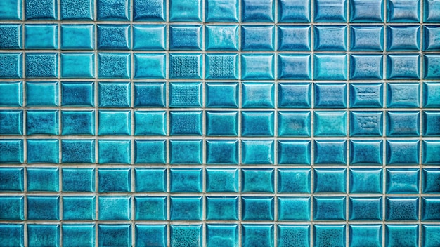 Photo a blue tile with a square pattern of glass tiles