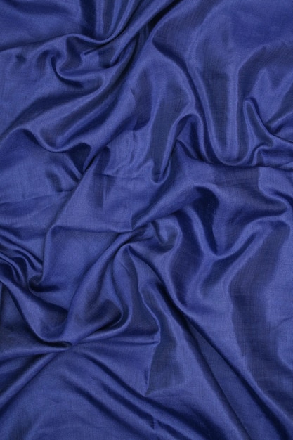 Blue toned abstract fabric texture for background