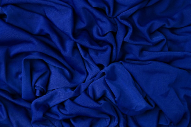 Blue toned abstract textile texture background