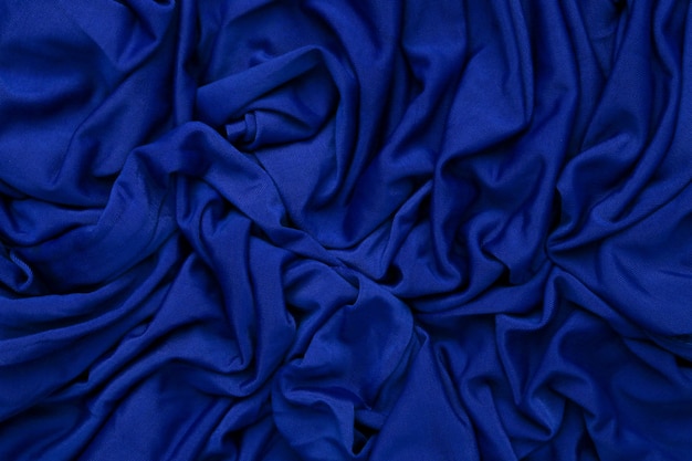 Blue toned abstract textile texture background