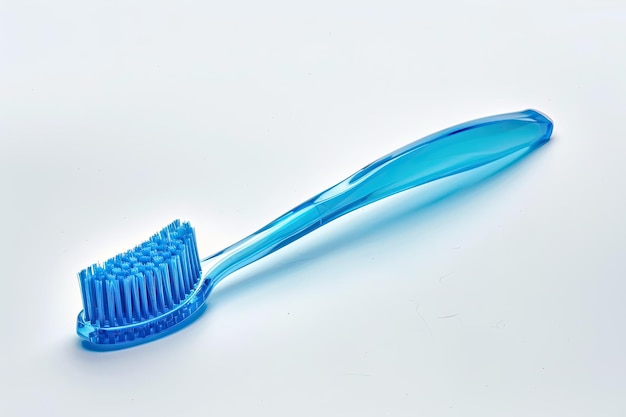 Blue Toothbrush on a White Background