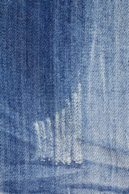 Blue torn denim jeans texture