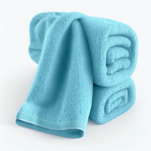 blue towel mockup