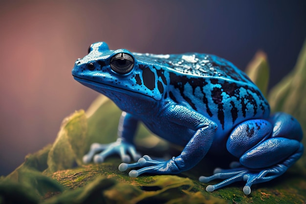 Blue tree frog Generative AI