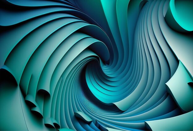 Blue and turquoise abstract background creative digital illustration painting