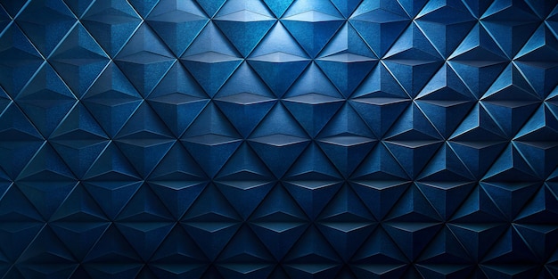 A blue wall with a diamond shaped pattern on it