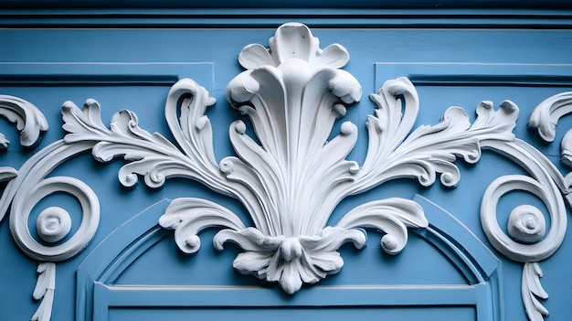 a blue wall with a white design that says  sculpt