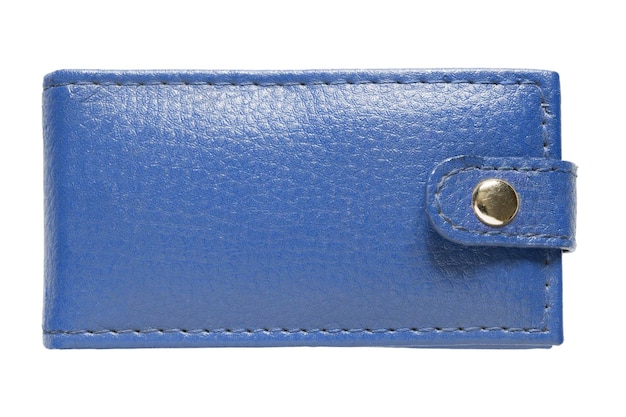 Blue wallet isolated