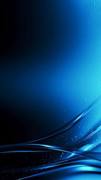 Blue wallpaper with a blue background and a drop of water