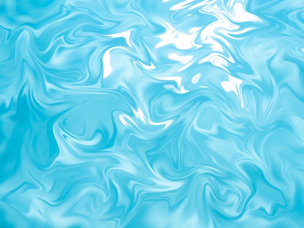 Blue water background with a pattern of light blue liquid.