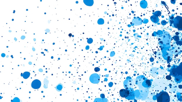 Photo blue water and blue spots on a white background vector art illustration