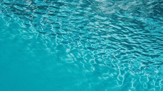 A blue water in a pool with the words " water " on it.