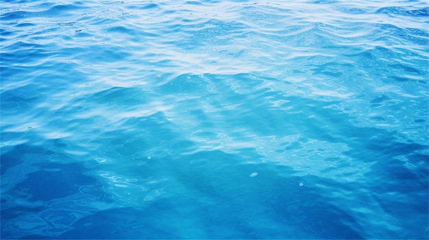 A blue water surface with a dolphin in the water