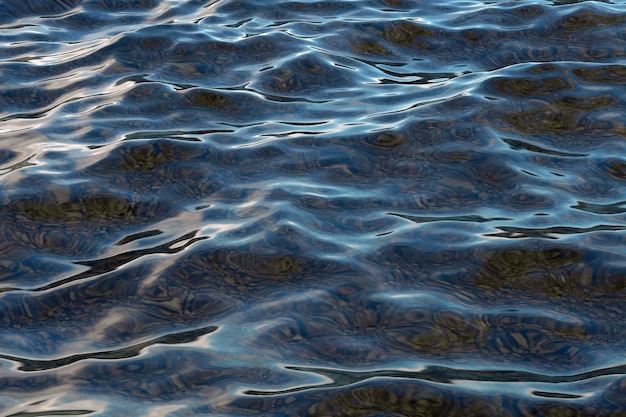 Blue water surface