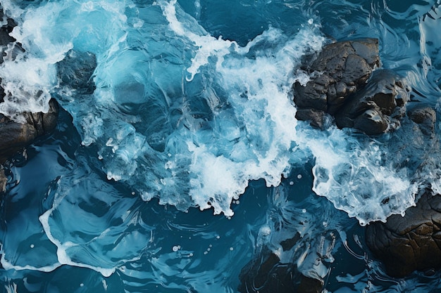 Blue water textures