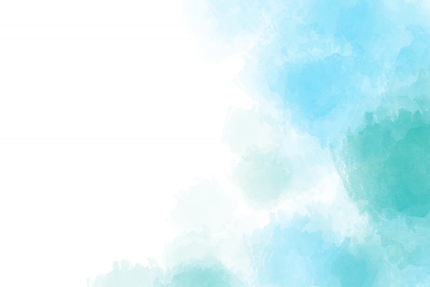 Blue watercolor background. Digital drawing.