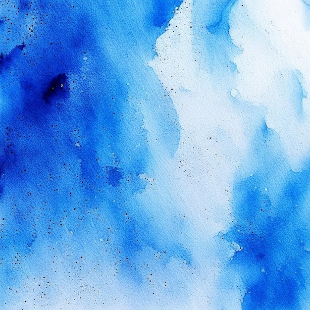 a blue watercolor painting of a watercolor painting