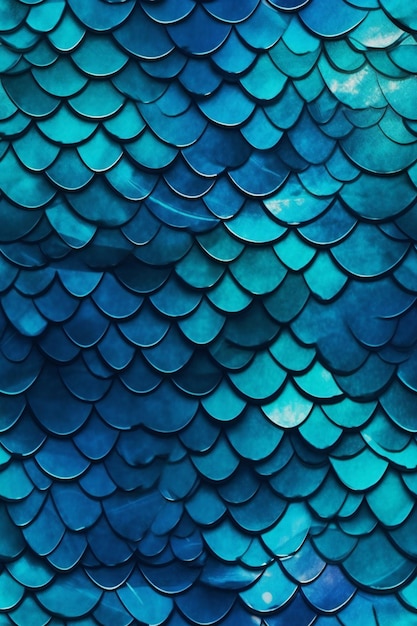 Blue watercolor scales texture Abstract background