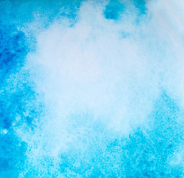 Blue watercolor splash stroke background. by drawing