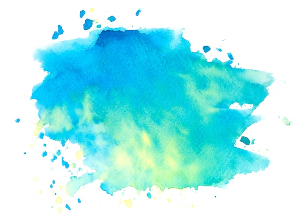 blue watercolor stain shades paint stroke background