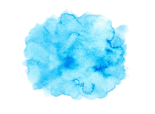 blue watercolor stain with color shades paint background