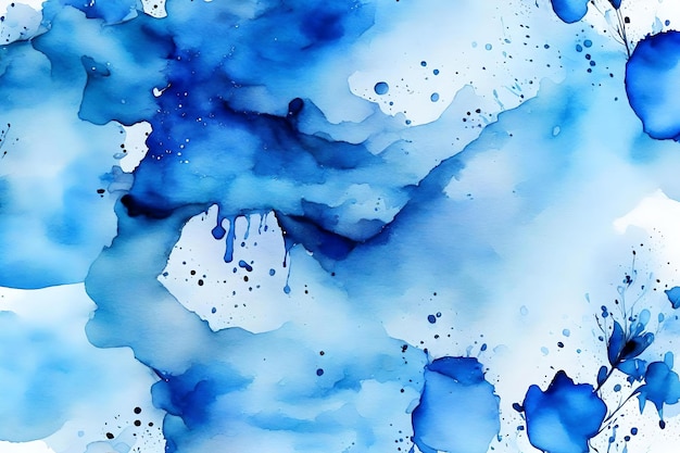 Blue watercolour product background