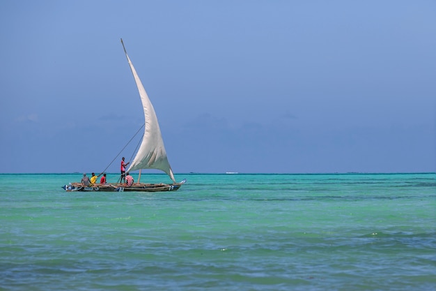 Blue waters of Zanzibar Tanzania