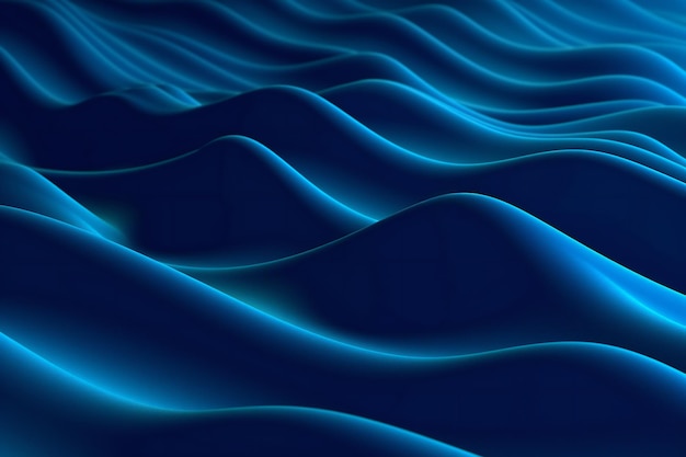 Blue wave abstract background