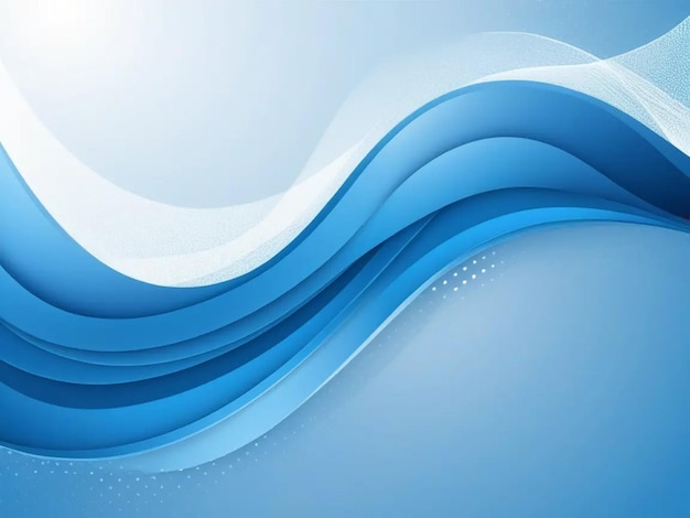 Photo a blue wave with white lines and a blue background