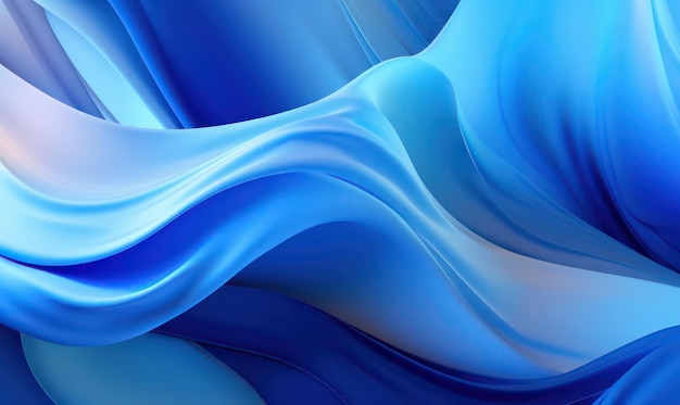 Blue waves abstract wallpaper for desktop background and design projects