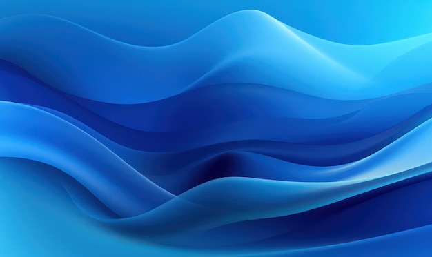 Blue waves abstract wallpaper for desktop background and design projects