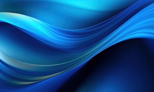 Blue waves abstract wallpaper for desktop background and design projects