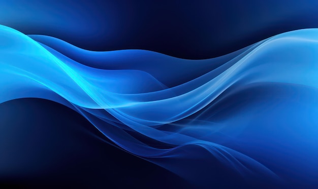 Blue waves abstract wallpaper for desktop background and design projects